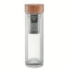 ECO - BOTTLE, fľaša z dvojitého skla s infuzérom na čaj