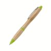 ECO - BAMBOO PEN GREEN, bambusové pero s kovovým klipom