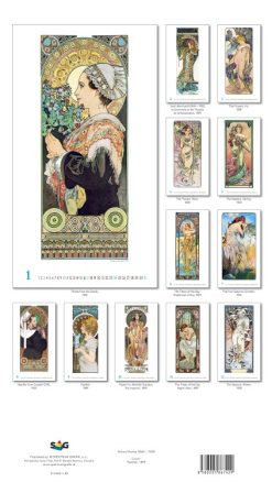 Nástenný kalendár Alfons Mucha 2027 – Obrázok 15