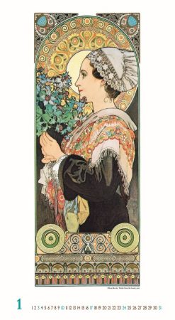 Nástenný kalendár Alfons Mucha 2027 – Obrázok 3