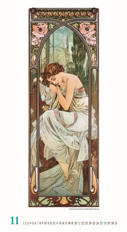 Nástenný kalendár Alfons Mucha 2027 – Obrázok 13