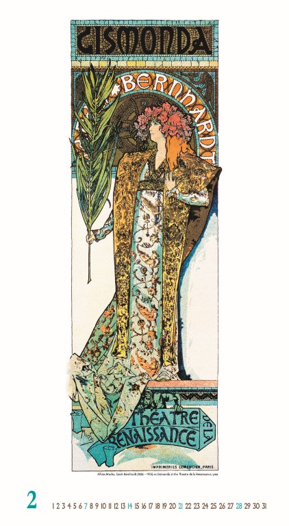 Nástenný kalendár Alfons Mucha 2027 – Obrázok 4