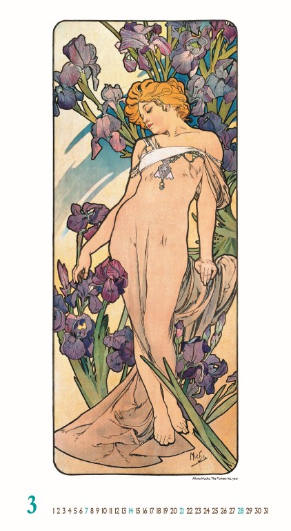 Nástenný kalendár Alfons Mucha 2027 – Obrázok 5