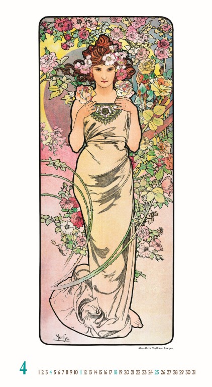Nástenný kalendár Alfons Mucha 2027 – Obrázok 6