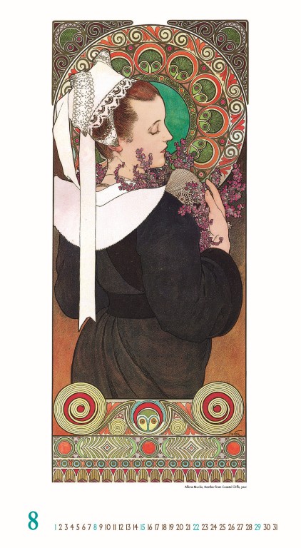 Nástenný kalendár Alfons Mucha 2027 – Obrázok 10