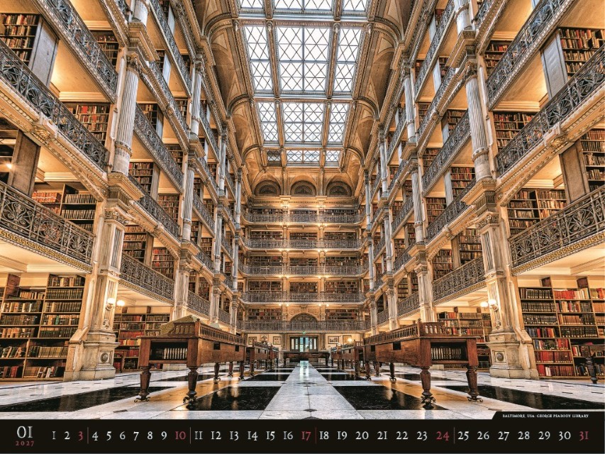 Nástenný kalendár Bibliotheca 2027 – Obrázok 3