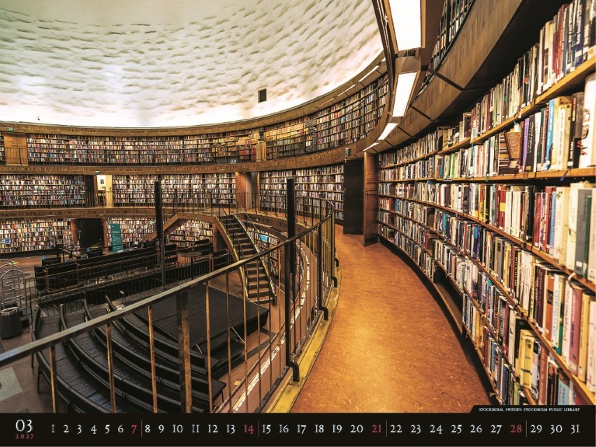 Nástenný kalendár Bibliotheca 2027 – Obrázok 5