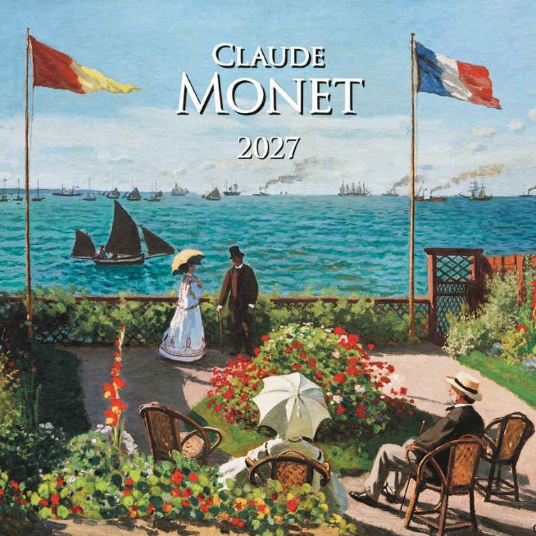 Nástenný kalendár Claude Monet štvorec 2027 – Obrázok 2