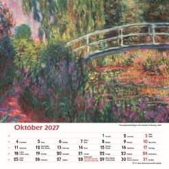 Nástenný kalendár Claude Monet štvorec 2027 – Obrázok 12