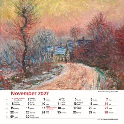 Nástenný kalendár Claude Monet štvorec 2027 – Obrázok 13