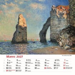 Nástenný kalendár Claude Monet štvorec 2027 – Obrázok 5