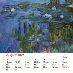 Nástenný kalendár Claude Monet štvorec 2027 – Obrázok 10