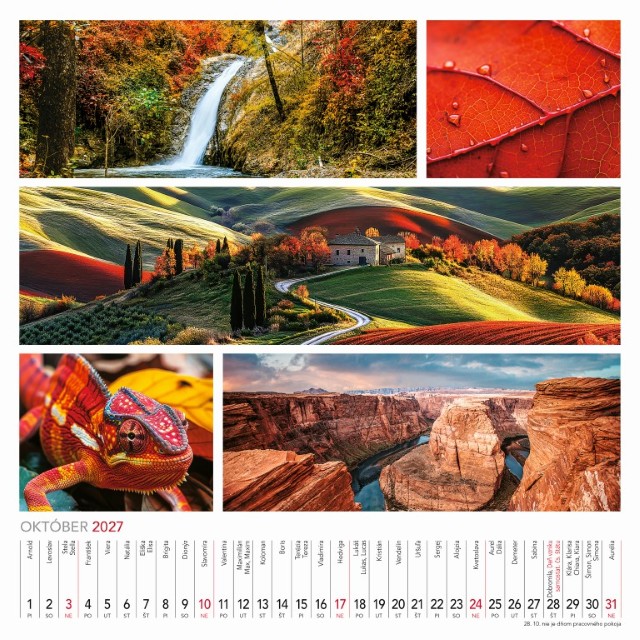 Nástenný kalendár Colours of nature 2027 – Obrázok 12