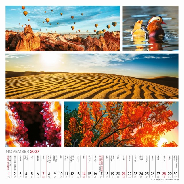 Nástenný kalendár Colours of nature 2027 – Obrázok 13