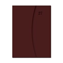 Týždenný diár A5 MAGNETIC hnedý 2027
