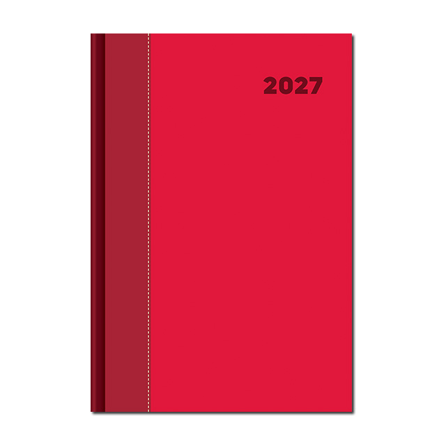 Denný diár A5 DOLCETTO červeno červený 2027