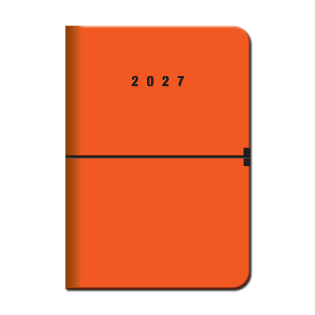 Týždenný diár A5 CAPRI Oranžový 2027
