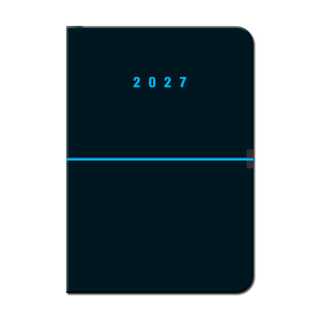 Týždenný diár A5 CAPRI Čierny 2027