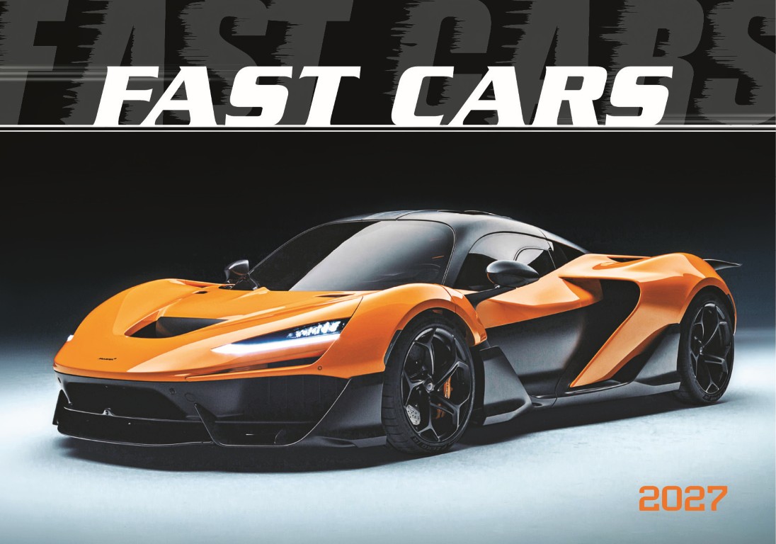 Nástenný kalendár Fast cars 2027 – Obrázok 2
