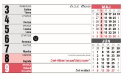 Stolový kalendár Riadkový s veľkými písmenami 2027 – Obrázok 6