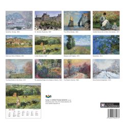 Nástenný kalendár Claude Monet štvorec 2027 – Obrázok 15