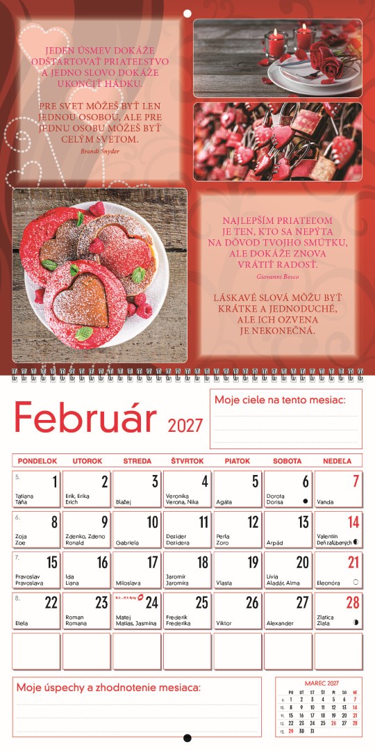 Nástenný kalendár Motivačný kalendár 2027 – Obrázok 4