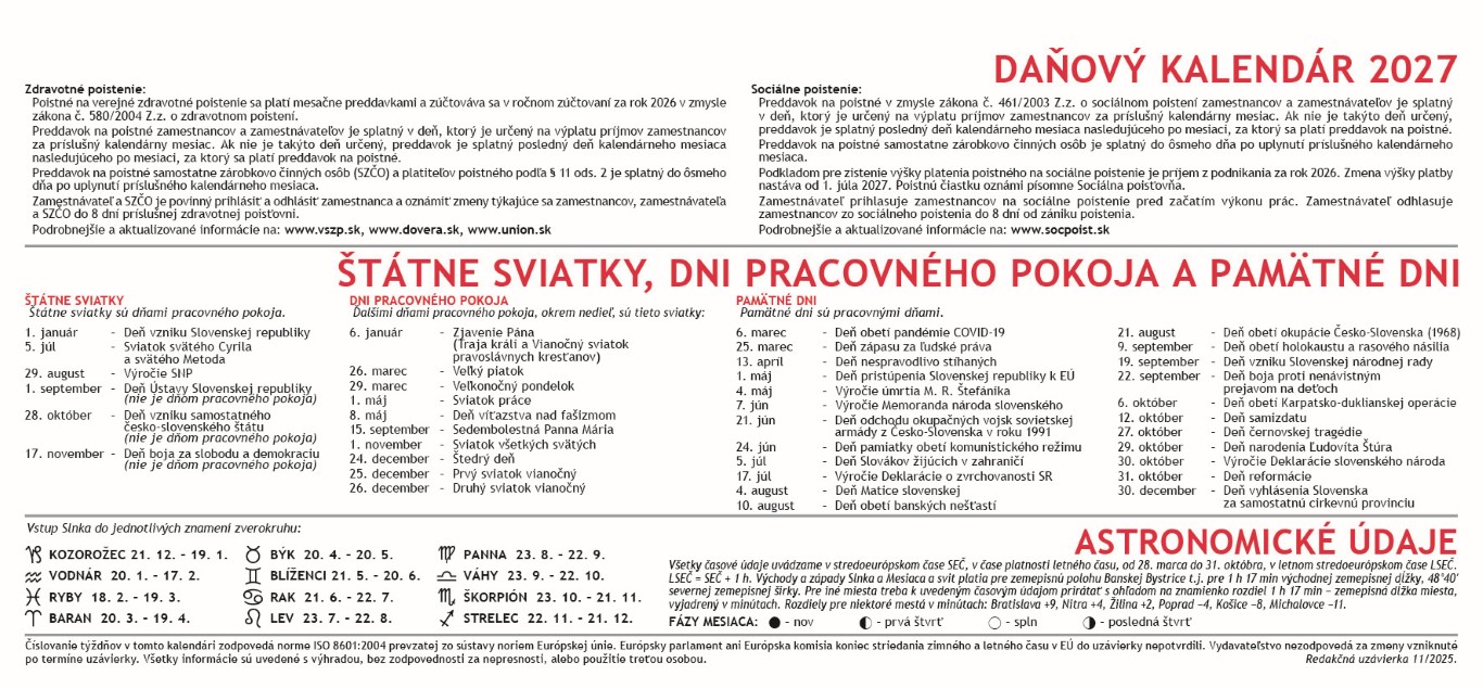 Stolový kalendár Plánovací 2027 – Obrázok 6