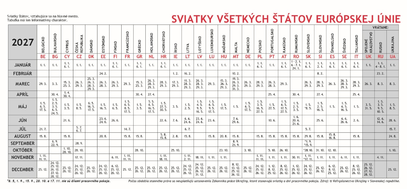 Stolový kalendár Plánovací 2027 – Obrázok 4