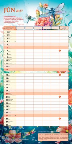 Nástenný kalendár Rodinný EKO kalendár 2027 – Obrázok 8