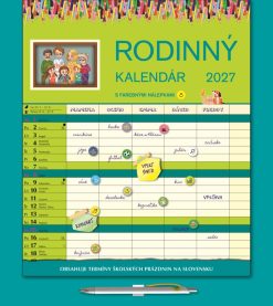 Nástenný kalendár Rodinný kalendár 2027 – Obrázok 2