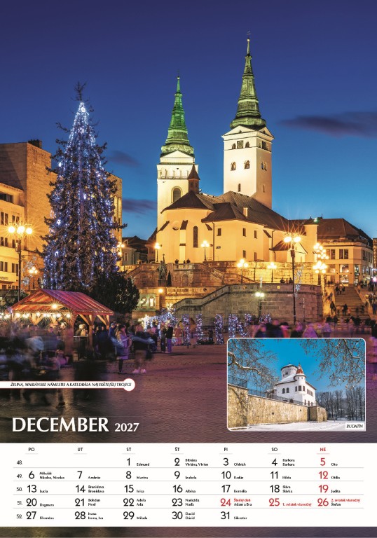 Nástenný kalendár Spoznávame Slovensko 2027 – Obrázok 14