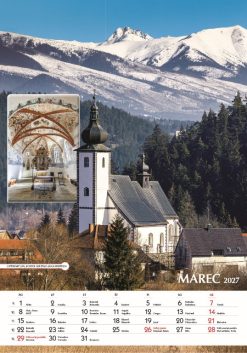Nástenný kalendár Spoznávame Slovensko 2027 – Obrázok 5