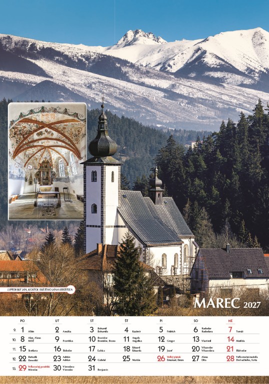 Nástenný kalendár Spoznávame Slovensko 2027 – Obrázok 5