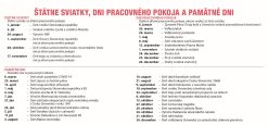 Stolový kalendár Stĺpcový s veľkými písmenami 2027 – Obrázok 4